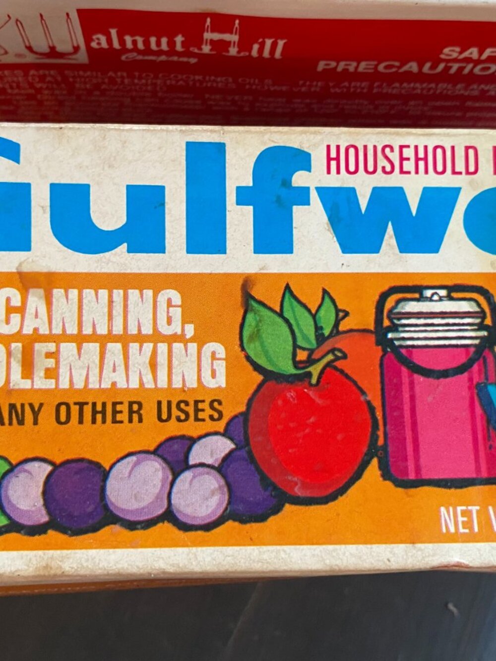 Household Parafin Wax- Gulfwax- for canning, candlemaking-2 boxes-old - Picture 3 of 10